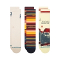 Stance Tagessocke Crew Zion Box Set weiss/blau/beige - 3 Paar