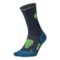 STOX Energy Socks Wandersocke Kompression Hiking Merino Ankle Socks (gezielte Kompression) dunkelblau/grün Herren - 1 Paar