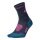 STOX Energy Socks Wandersocke Kompression Hiking Merino Ankle Socks (gezielte Kompression) dunkelblau/rosa Damen - 1 Paar