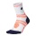 STOX Energy Socks Kompressionssocke Running Ankle Socks (gezielte Kompression) weiß/orange Damen - 1 Paar