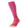 STOX Energy Socks Laufsocke Kompression Running Socks (fördert Durchblutung) pink/orange Damen - 1 Paar