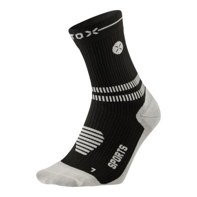 STOX Energy Socks Kompressionssocke Sports Ankle Socks (gezielte Kompression) schwarz Damen - 1 Paar