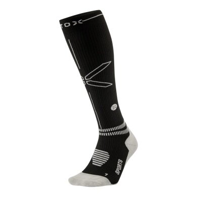 STOX Energy Socks Sportsocke Kompression Sports Socks Calf (fördert die Durchblutung) schwarz Damen - 1 Paar