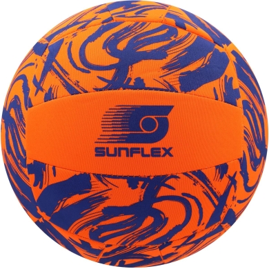 Sunflex Volleyball Beach- und Funball Neopren (Große 5) Funky Scribble orange - 1 Ball