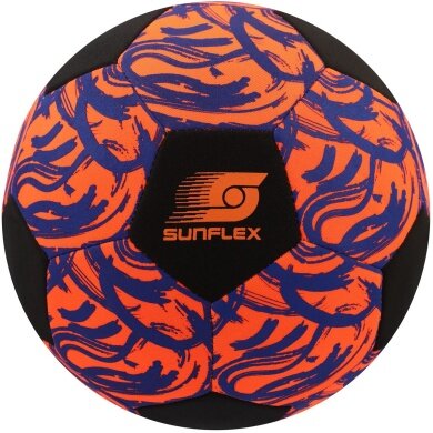 Sunflex Fussball Neopren (Große 5) Funky Scribble orange - 1 Ball
