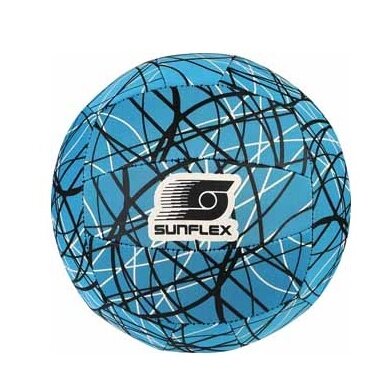 Sunflex Beach- und Funball Neoremix Circle (Große 5) blau/schwarz