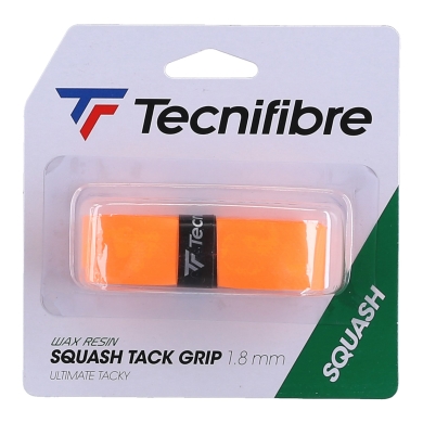 Tecnifibre Squash Tacky Grip Basisband (klebriger Griff mit Wachsharz) orange - 1 Stück