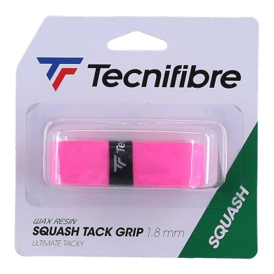 Tecnifibre Squash Tacky Grip Basisband (klebriger Griff mit Wachsharz) pink - 1 Stück