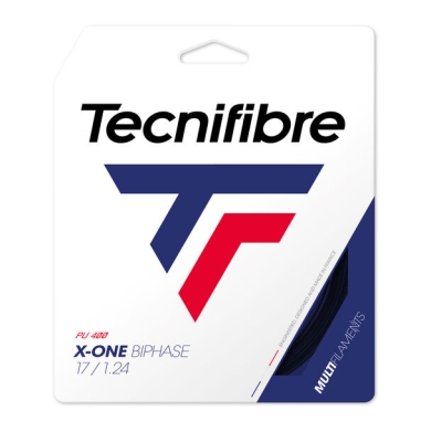 Besaitung mit Tennissaite Tecnifibre X-One Biphase schwarz