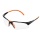 Tecnifibre Squashbrille (Premium-Schutzbrille zum Schutz der Augen) schwarz/orange - 1 Stück