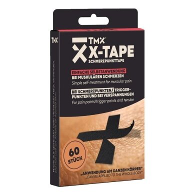 TMX X-Tape Strips - innovatives Schmerzpunkttape zur gezielten Linderung muskulärer Beschwerden - 120 Stück