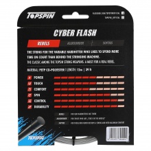 Besaitung mit Tennissaite Topspin Cyber Flash silber
