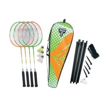 Badmintonset Matchmaker 4 Schläger Netz Tasche Badminton Set Federball X4X5 