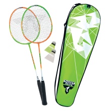 Yonex Power Crunch 2er Set mit drei Bällen Federballset Badmintonset Salepreis 