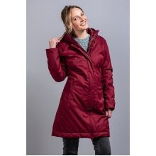 Tatonka Wintermantel Floy Coat (wasser- und winddicht, Wollwattierung) rot Damen