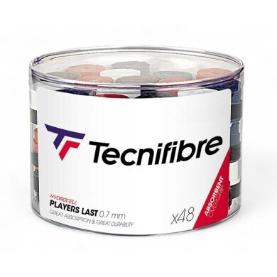 Tecnifibre Overgrip Players Last 0.7mm (Schweissabsorption/Haltbarkeit) sortiert 48er Box