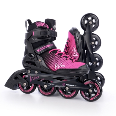 Tempish Inline Skates Fitness Wox (Rollen: 84mm/85A, Kugellager: ABEC 7) pink/schwarz Damen