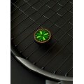 Tennis Balance Schwingungsdämpfer Kleeblatt grün - 1 Stück