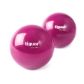 Tiguar Pilatesball (weiche Oberfläche, hautsympathisch) 11cm/1kg lila - 2 Stück