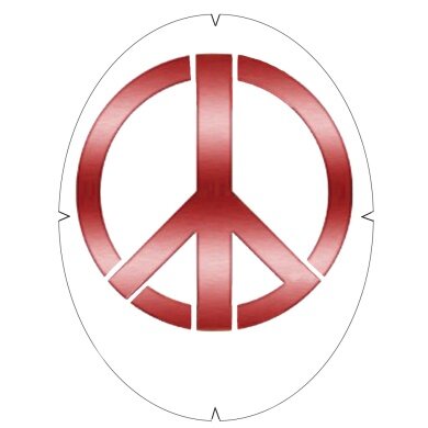 Tourna Logoschablone Tennis - Motiv Peace