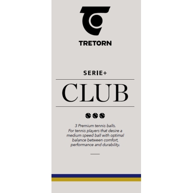 Tretorn Serie+ Plus Club (weicher Kautschukkern) Tennisbälle 4er Dose