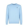 U.S. Polo Assn. Pullover Crewneck US16859 (100% Baumwolle) hellblau Herren