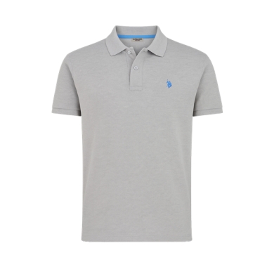 U.S. Polo Assn. Freizeit-Polo US16147 (Baumwolle) grau Herren