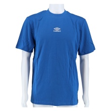 umbro Freizeit-Tshirt Diamond Small Logo Tee (Baumwolle) blau/weiss Herren