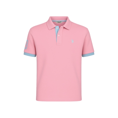 U.S. Polo Assn. Freizeit-Polo US16927 (100% Baumwolle) hellrosa Herren