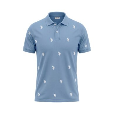 U.S. Polo Assn. Freizeit-Polo US16960 (Baumwolle) hellblau Herren