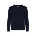 U.S. Polo Assn. Pullover R-Neck US16869 (100% Baumwolle) navyblau Herren