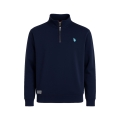 U.S. Polo Assn. Pullover Sweat Half Zip US16953 (100% Baumwolle) navyblau Herren