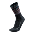 UYN Trekkingsocke Biotech Heavy Duty (Wollmischung) schwarz/bunt - 1 Paar