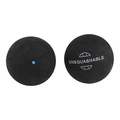 Unsquashable Squashball (blauer Punkt, Speed schnell) schwarz - 1 Ball