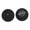 Unsquashable Squashball (1 gelber Punkt, Speed langsam) schwarz - 25 Bälle im Polybag