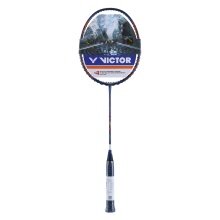 Victor Badmintonschläger DriveX 10 METALLIC B (ausgewogen, steif, 85g) blau - unbesaitet -