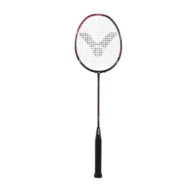 Victor Badmintonschläger Ultramate 8 (kopflastig, mittel) schwarz/violett - besaitet -