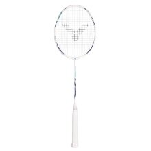 Victor Badmintonschläger Auraspeed 8100 A (ausgewogen/flexibel) weiss/blau - besaitet -