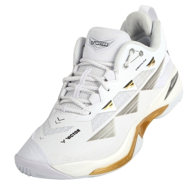 Victor Hallen-Indoorschuhe C90NLite A weiss/gold Herren