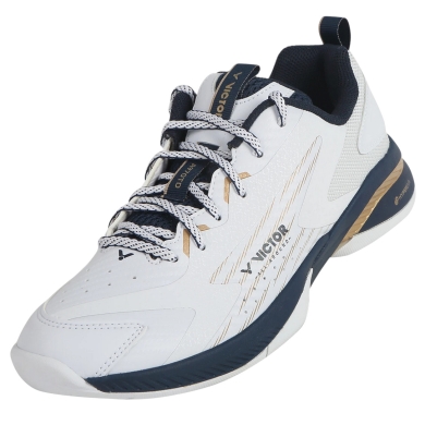 Victor Hallen-Indoorschuhe A970 TD AX weiss/navyblau Herren