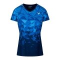 Victor Sport-Shirt T-54100 B (100% Polyester) blau/navyblau Damen