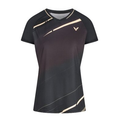 Victor Sport-Shirt T-64102 C (100% Polyester) schwarz Damen
