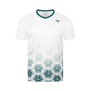 Victor Sport-Tshirt T-53103 A (100% Polyester) weiss/grün Herren