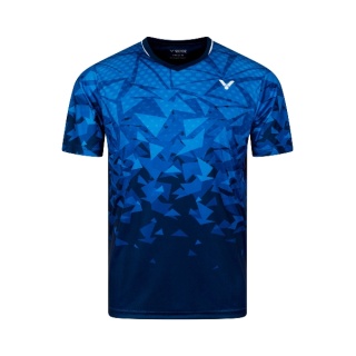 Victor Sport-Tshirt T-53100 B (100% Polyester) blau/navyblau Herren