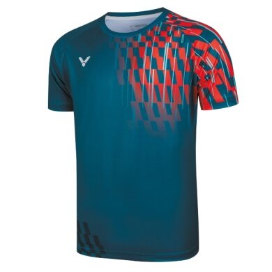 Victor Sport-Tshirt T-50001TD G (100% Polyester) blau/rot Herren