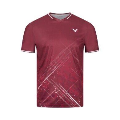 Victor Sport-Tshirt T-63103 D (100% Polyester) rot Herren