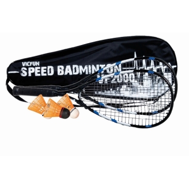 Victor VICFUN Speed-Badminton VF-2000 (2xSchläger, 3xBälle, 1xTasche)
