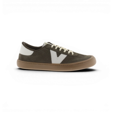 victoria Barfussschuhe Sneaker Olmo (Veloursleder, flexible Sohle, breite Zehenbox) - khakigrün