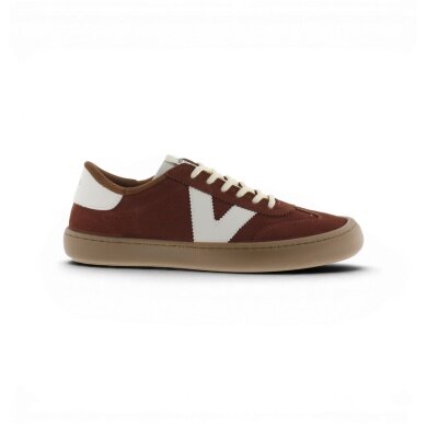 victoria Barfussschuhe Sneaker Olmo (Veloursleder, flexible Sohle, breite Zehenbox) - braun