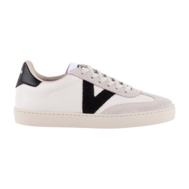 victoria Sneaker Berlin Ciclista (Lederoptik/Velourleder) - weiss/schwarz